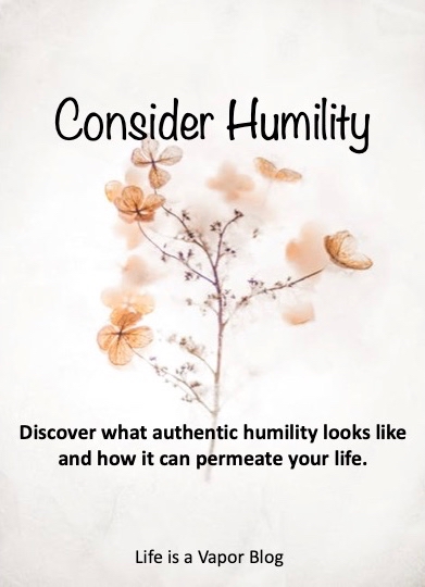 Consider humility